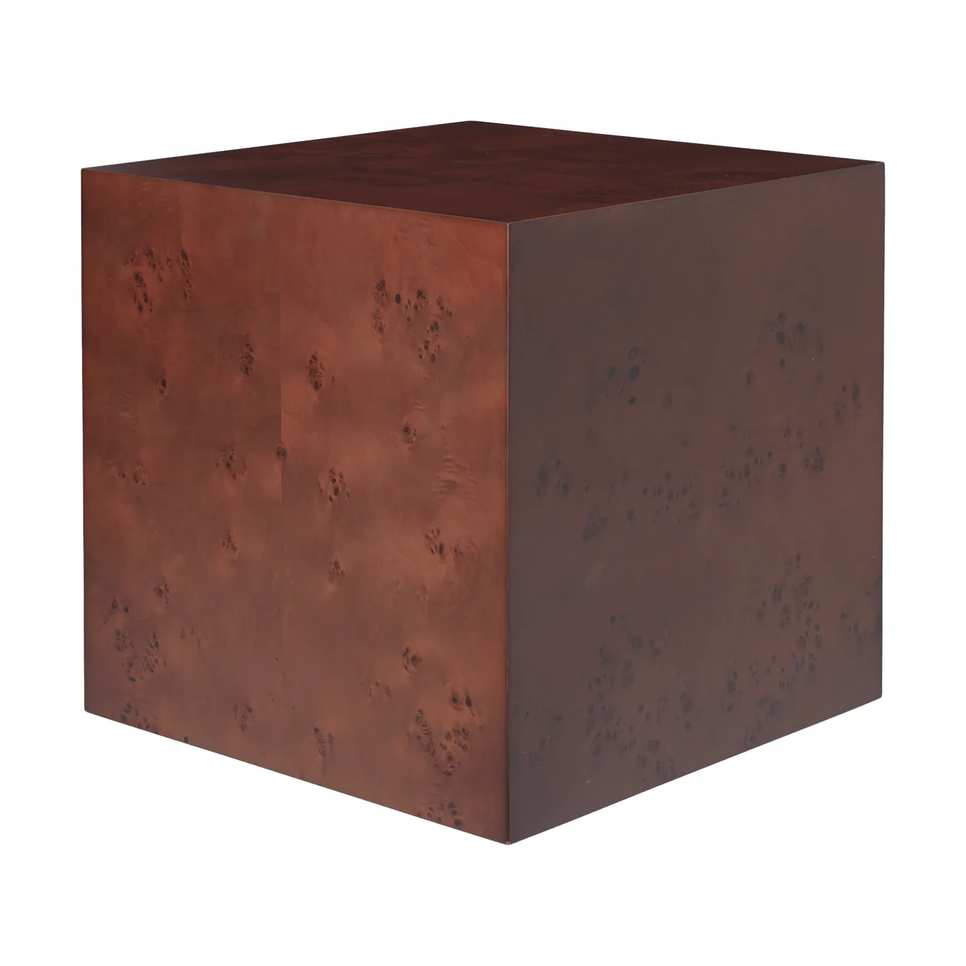Burl Cube bijzettafel 40x40 cm, Dark stained Ferm Living