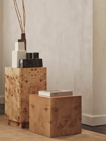 Burl Cube bijzettafel 40x40 cm - Natural - Ferm Living