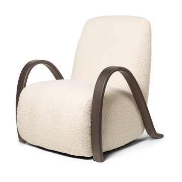 Buur lounge chair Nordic Bouclé - Crèmekleurig - ferm LIVING