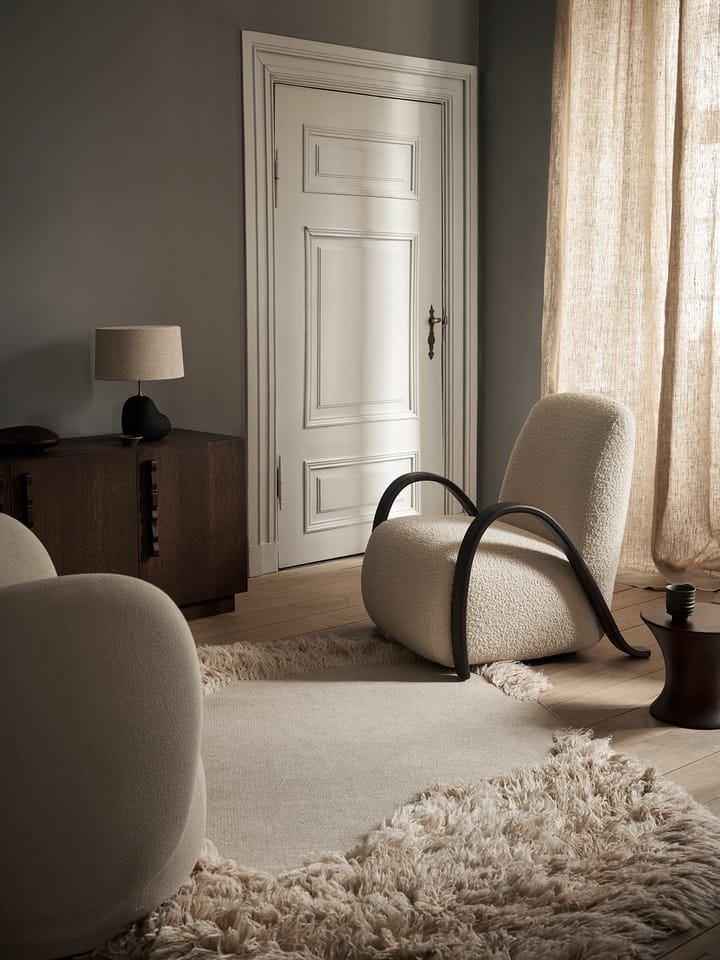 Buur lounge chair Nordic Bouclé, Crèmekleurig Ferm Living