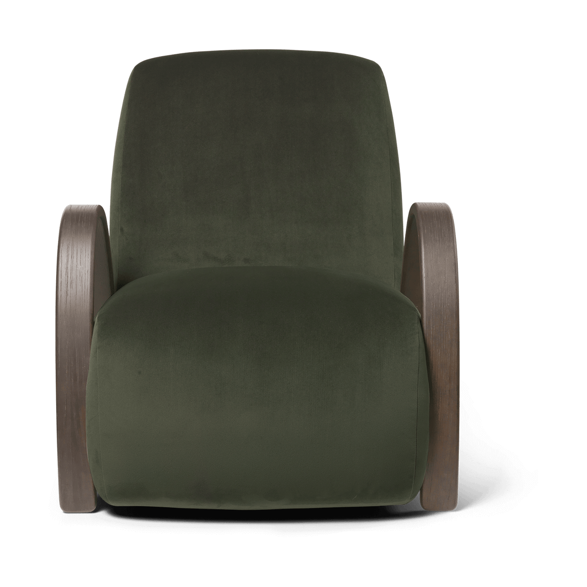 Ferm Living Buur lounge chair Rich Velvet Pijn | Scandinavisch Interieur | Fauteuils, krukken & hockers | Groen