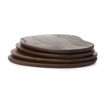 Cairn butter boards serveerplank 4-delig - Dark Brown - Ferm Living