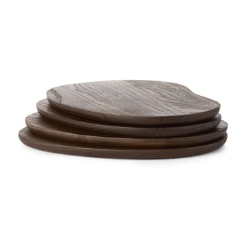 Cairn butter boards serveerplank 4-delig - Dark Brown - ferm LIVING