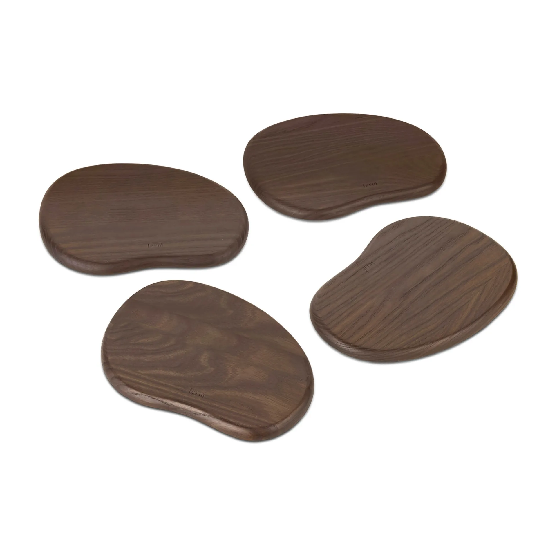Cairn butter boards serveerplank 4-delig, Dark Brown Ferm Living
