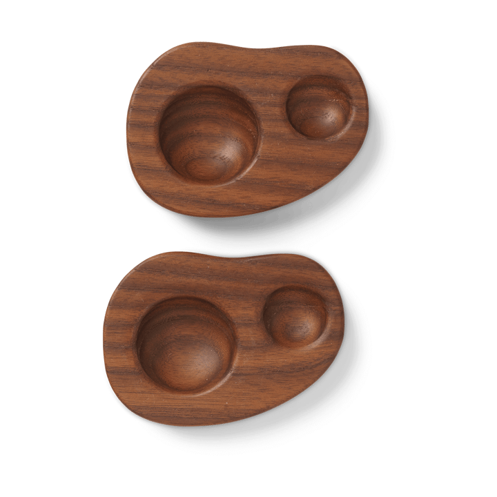 Cairn eierdop 2-pack - Dark brown - Ferm Living