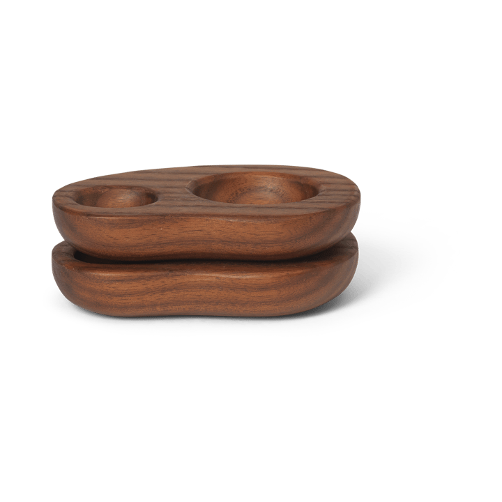 Cairn eierdop 2-pack, Dark brown Ferm Living
