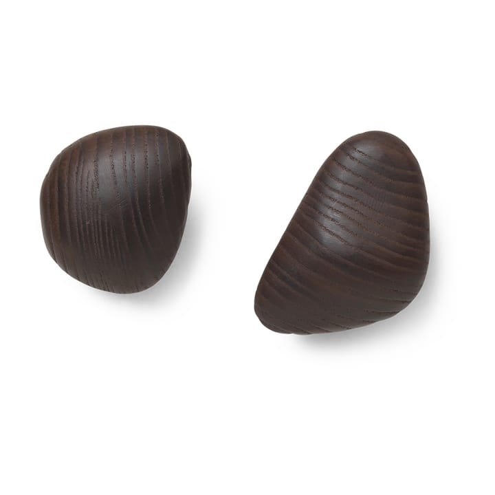 Cairn haak 2-delig - Dark Brown - Ferm Living
