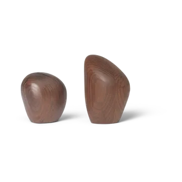 Cairn peper- en zoutstel - Dark brown - Ferm Living