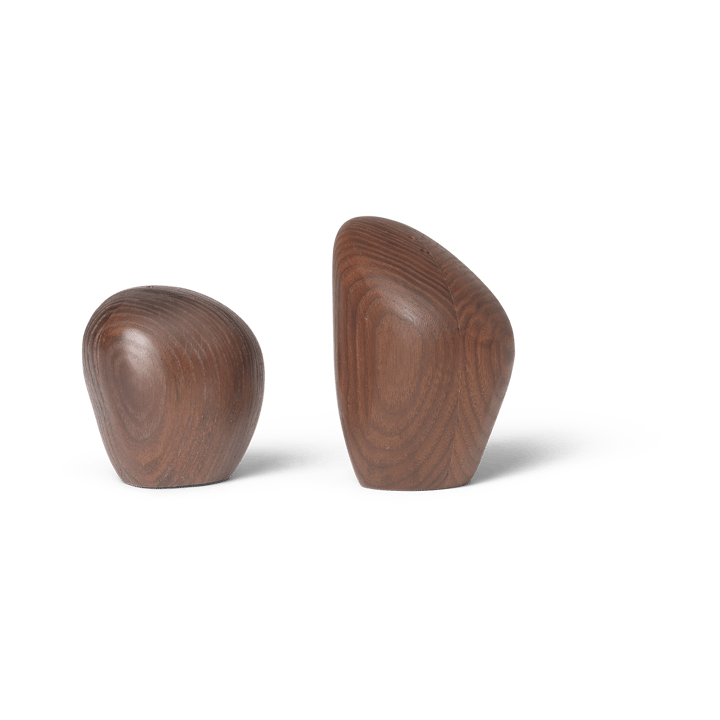 Cairn peper- en zoutstel - Dark brown - Ferm Living