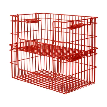 Cala stapelbare mand 2-pack - Poppy red, 28,7x18x13 cm - Ferm Living