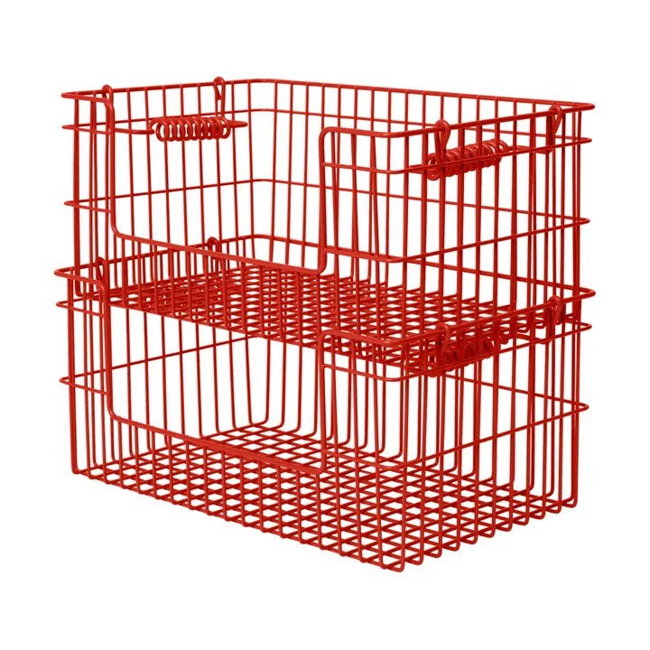 Cala stapelbare mand 2-pack - Poppy red, 28,7x18x13 cm - Ferm Living
