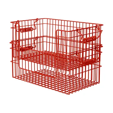 Cala stapelbare mand 2-pack - Poppy red, 28,7x18x13 cm - Ferm Living