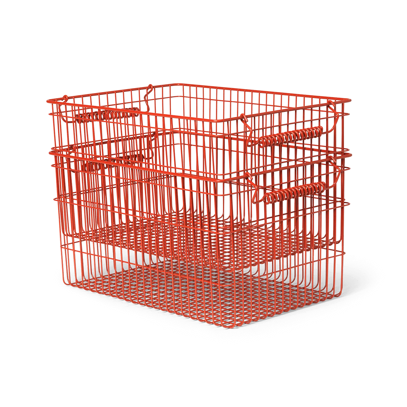 Cala stapelbare mand 2-pack, Poppy red, 36,2x26,2x20,2 cm Ferm Living