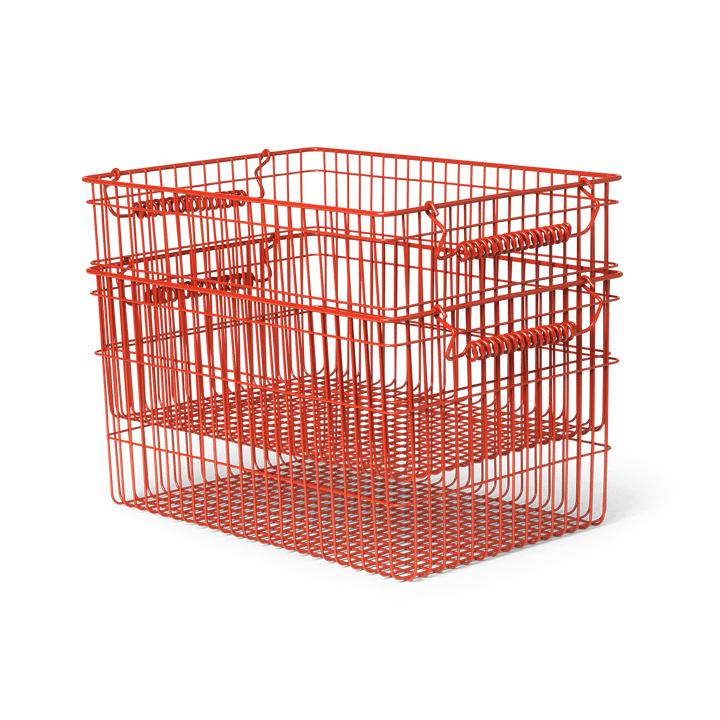 Cala stapelbare mand 2-pack - Poppy red - Ferm Living