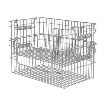 Cala stapelbare mand 2-pack - Stainless Steel, 28,7x18x13 cm - Ferm Living