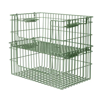 Cala stapelbare mand 2-pack - Verdant green, 28,7x18x13 cm - Ferm Living