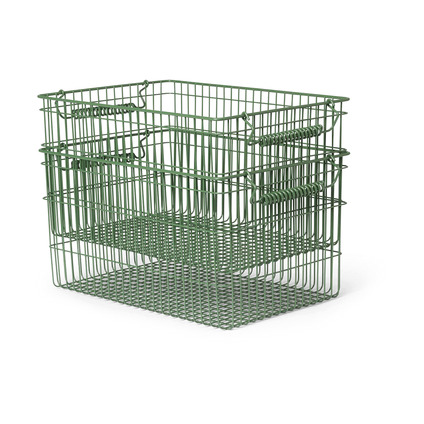 Cala stapelbare mand 2-pack, Verdant green, 36,2x26,2x20,2 cm Ferm Living