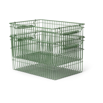Cala stapelbare mand 2-pack - Verdant green, 36,2x26,2x20,2 cm - Ferm Living