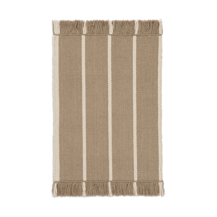 Calm kelim deurmat - Dark Sand, Off-white, 50x70 cm - Ferm Living