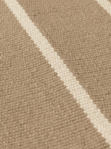 Calm kelim deurmat - Dark Sand, Off-white, 50x70 cm - ferm LIVING