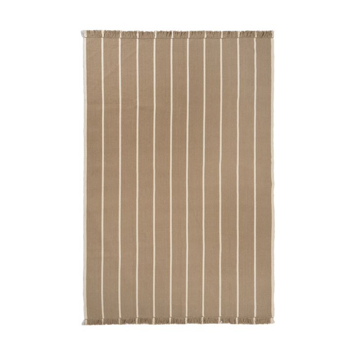 Calm kelim vloerkleed - Dark Sand, Off-white, 200x300 cm - Ferm Living