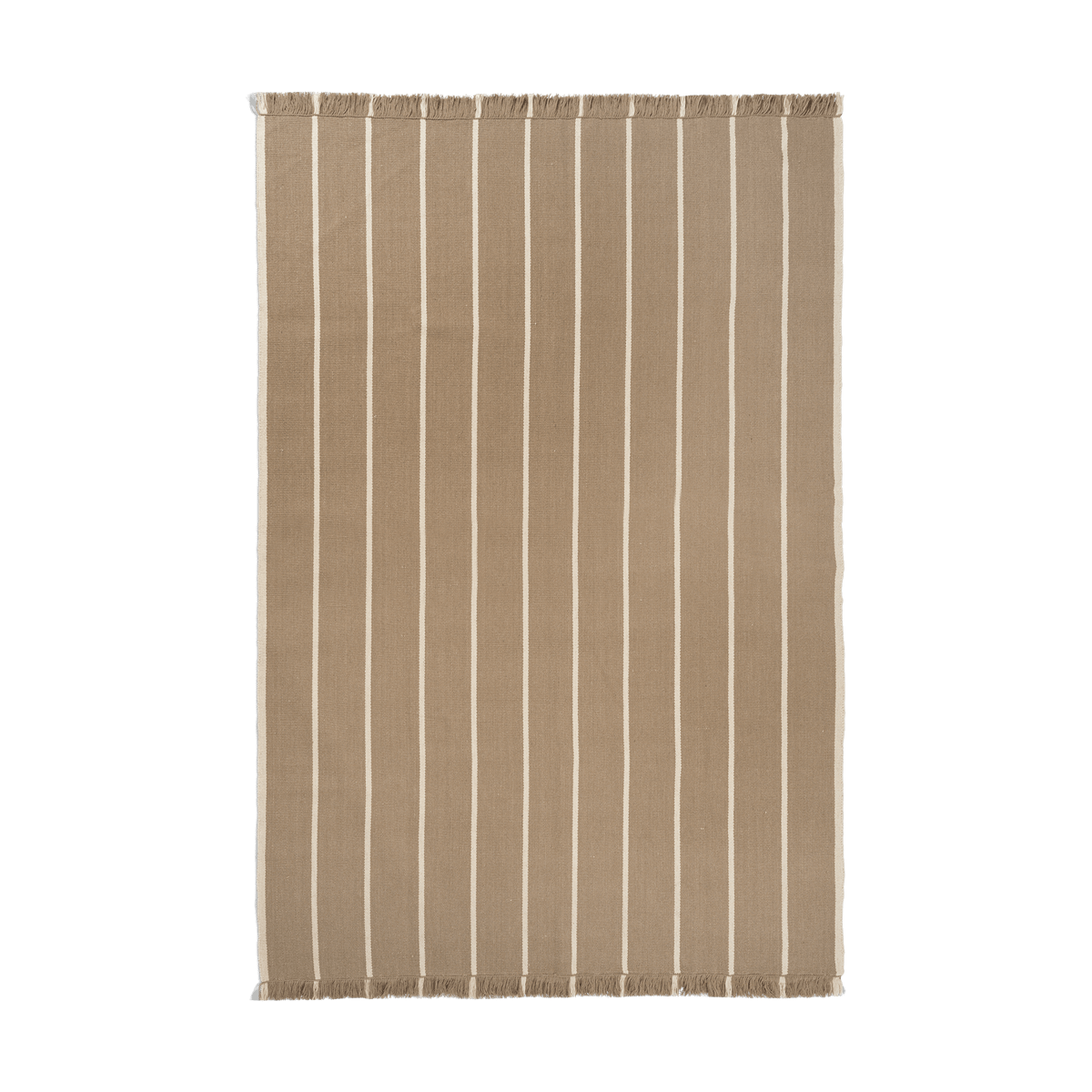 ferm LIVING Calm kelim vloerkleed Dark Sand, Off-white, 200x300 cm