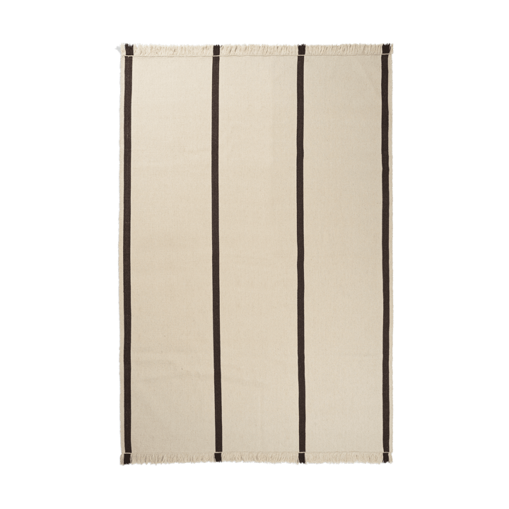 Calm kelim vloerkleed - Off-white, Coffee, 200x300 cm - Ferm Living