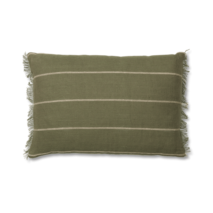 Calm kussenhoes 40x60 cm - Olijf-Off-white - Ferm Living