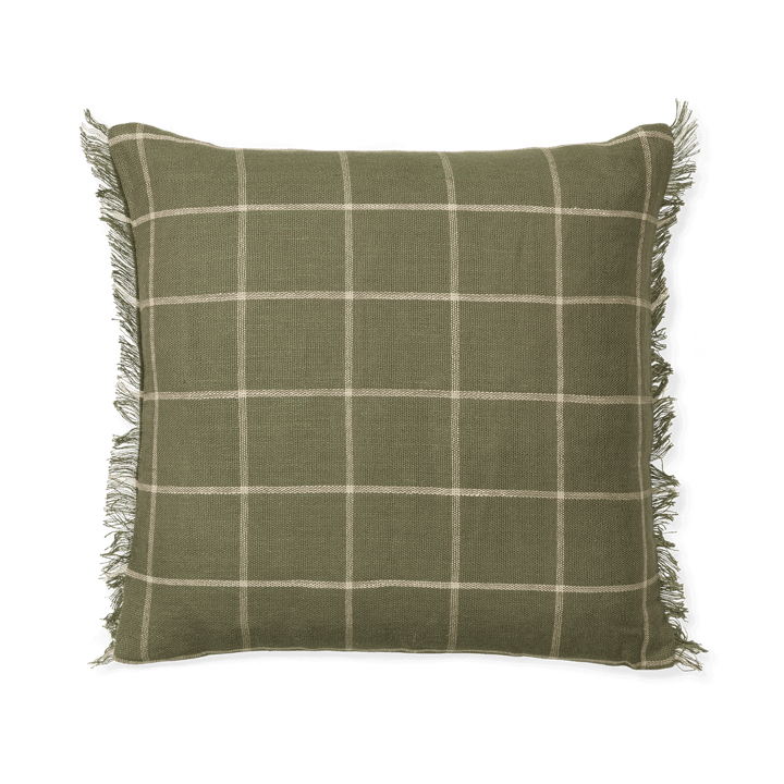 Calm kussenhoes 50x50 cm - Olijf-Off-white - Ferm Living