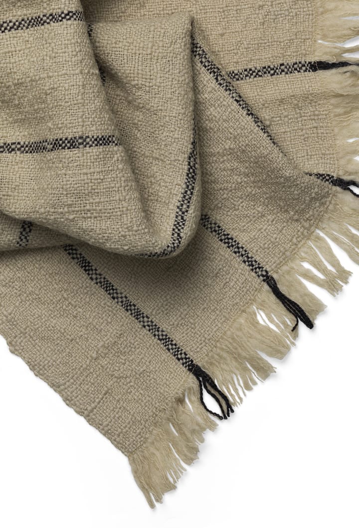 Calm wollen deken 120x180 cm, Camel/Black Ferm Living