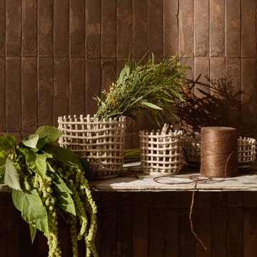 Ceramic gevlochten mand Ø16 cm - Cashmere - Ferm Living