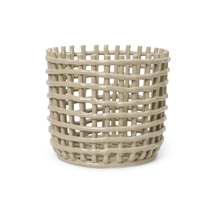 Ceramic gevlochten mand Ø23,5 cm - Cashmere - Ferm Living