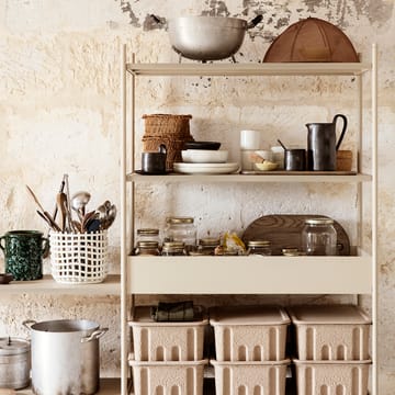 Ceramic gevlochten mand Ø23,5 cm - Off white - Ferm Living