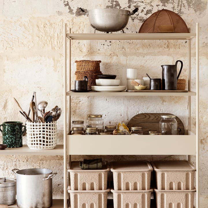 Ceramic gevlochten mand Ø23,5 cm, Off white Ferm Living