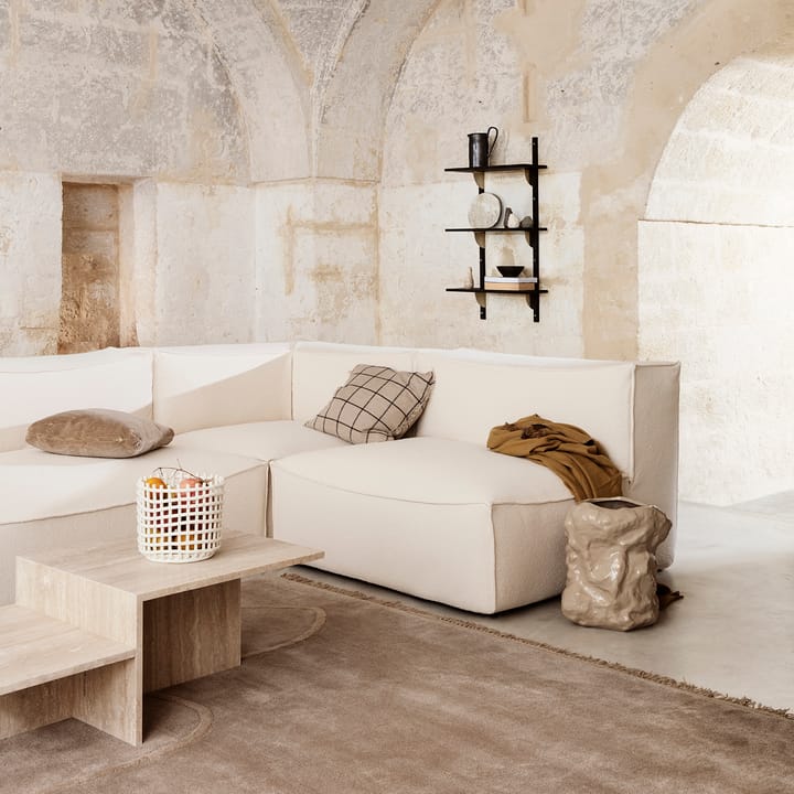 Ceramic gevlochten mand Ø23,5 cm, Off white Ferm Living