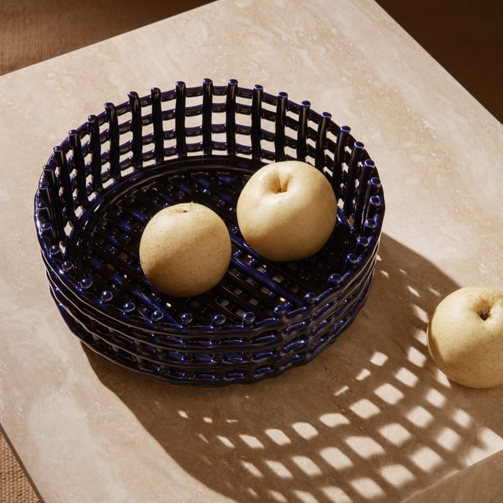 Ceramic gevlochten schaal , Blue Ferm Living