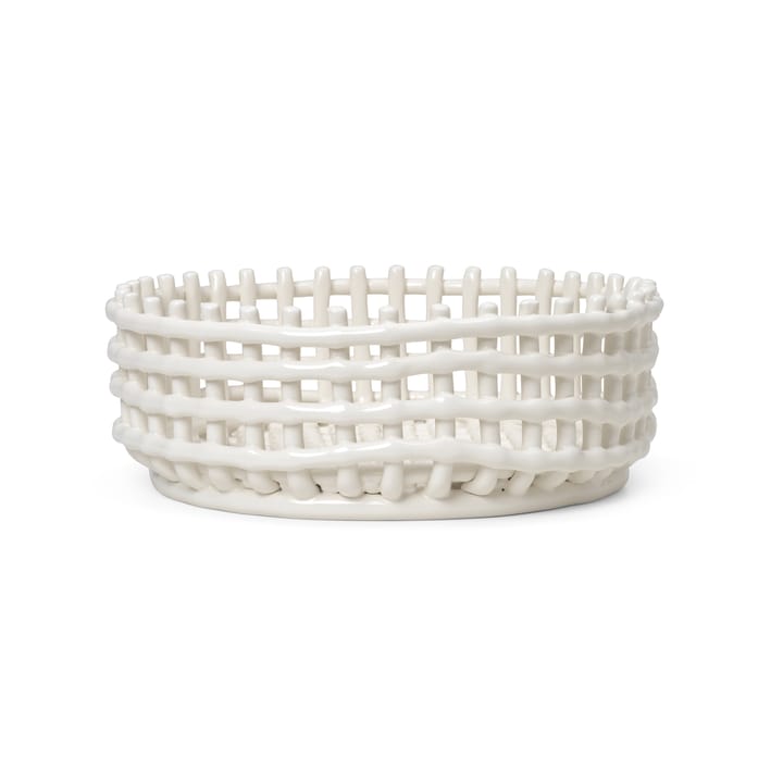 Ceramic gevlochten schaal  - Off-white - Ferm Living
