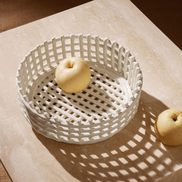 Ceramic gevlochten schaal , Off-white Ferm Living