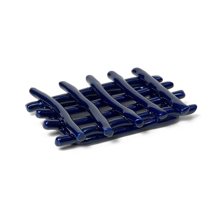 Ceramic zeepbakje 10x14,5 cm - Blue - Ferm Living