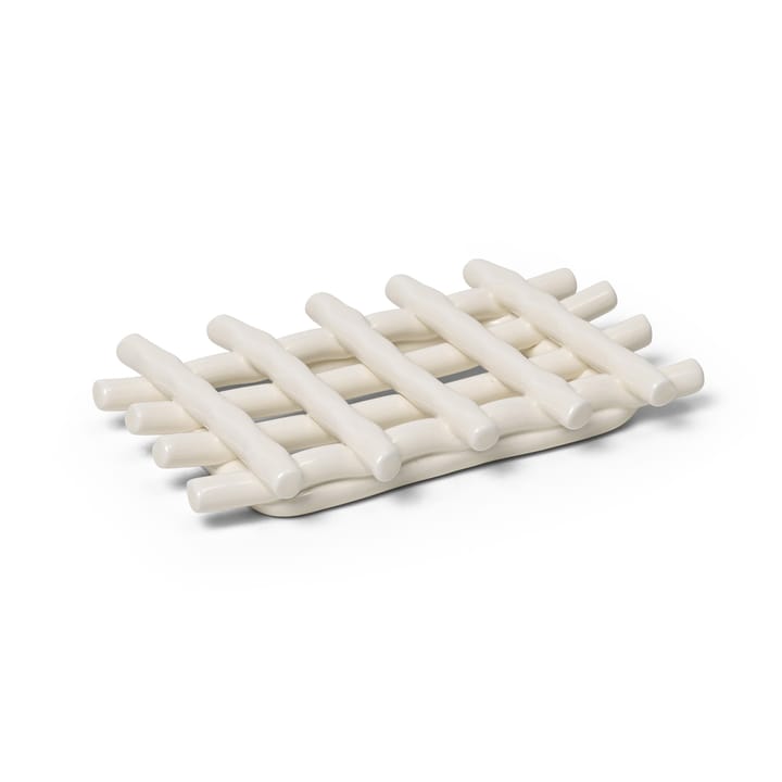 Ceramic zeepbakje 10x14,5 cm - Off-white - ferm LIVING