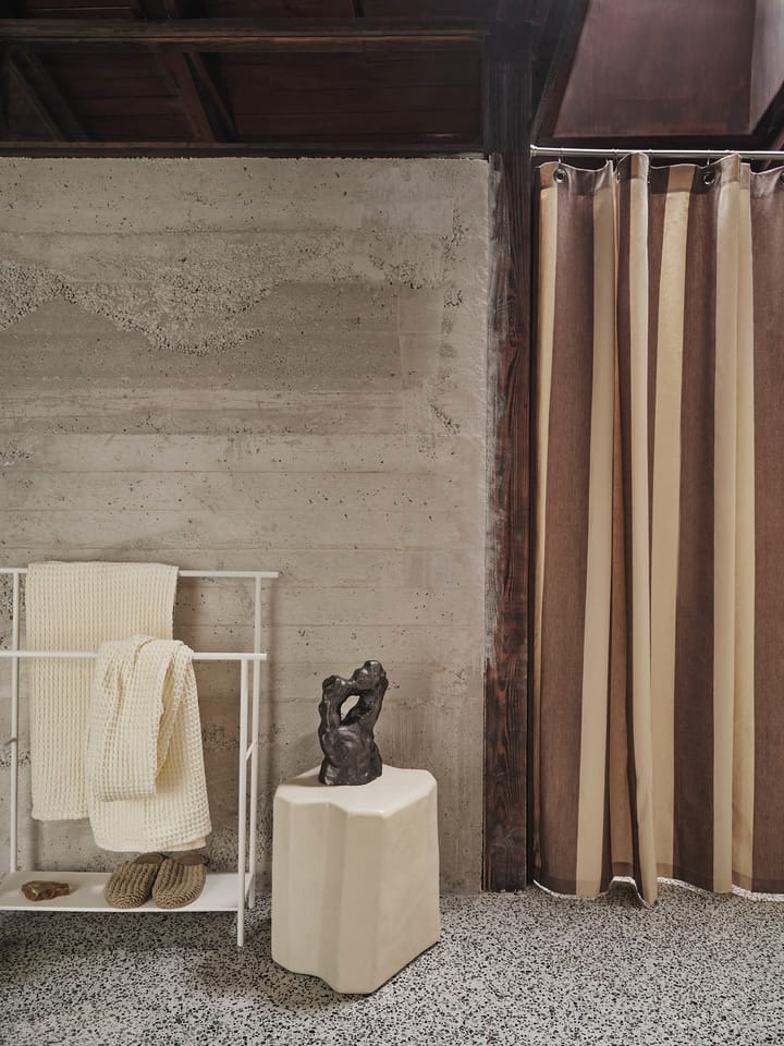Chambray douchegordijn, Carob brown-parchment Ferm Living
