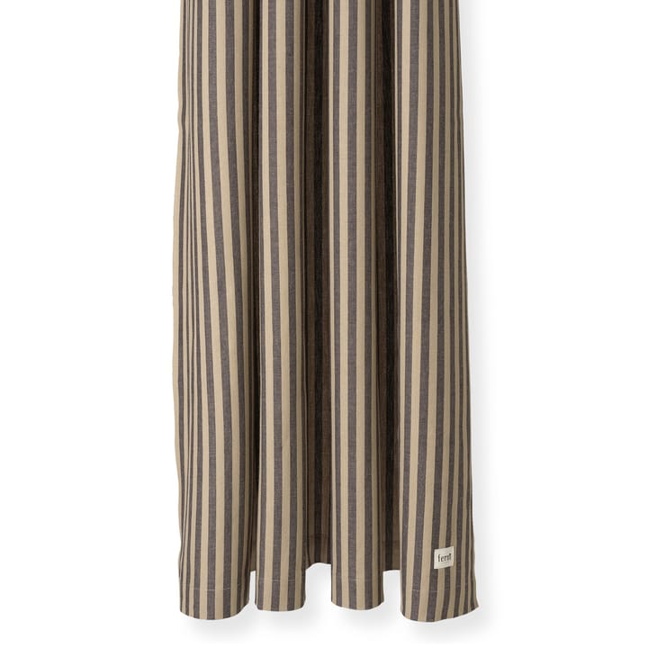 Chambray douchegordijn - Sand-black - Ferm Living