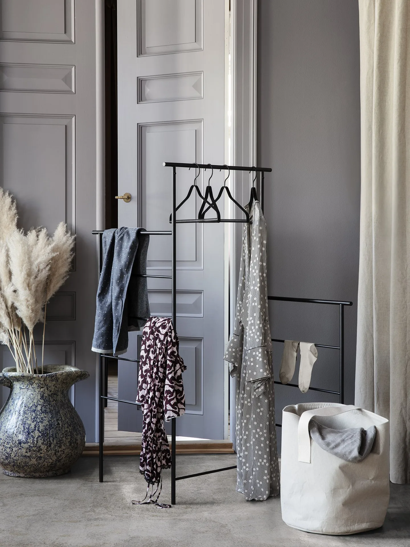 Chambray douchegordijn, Zand Ferm Living