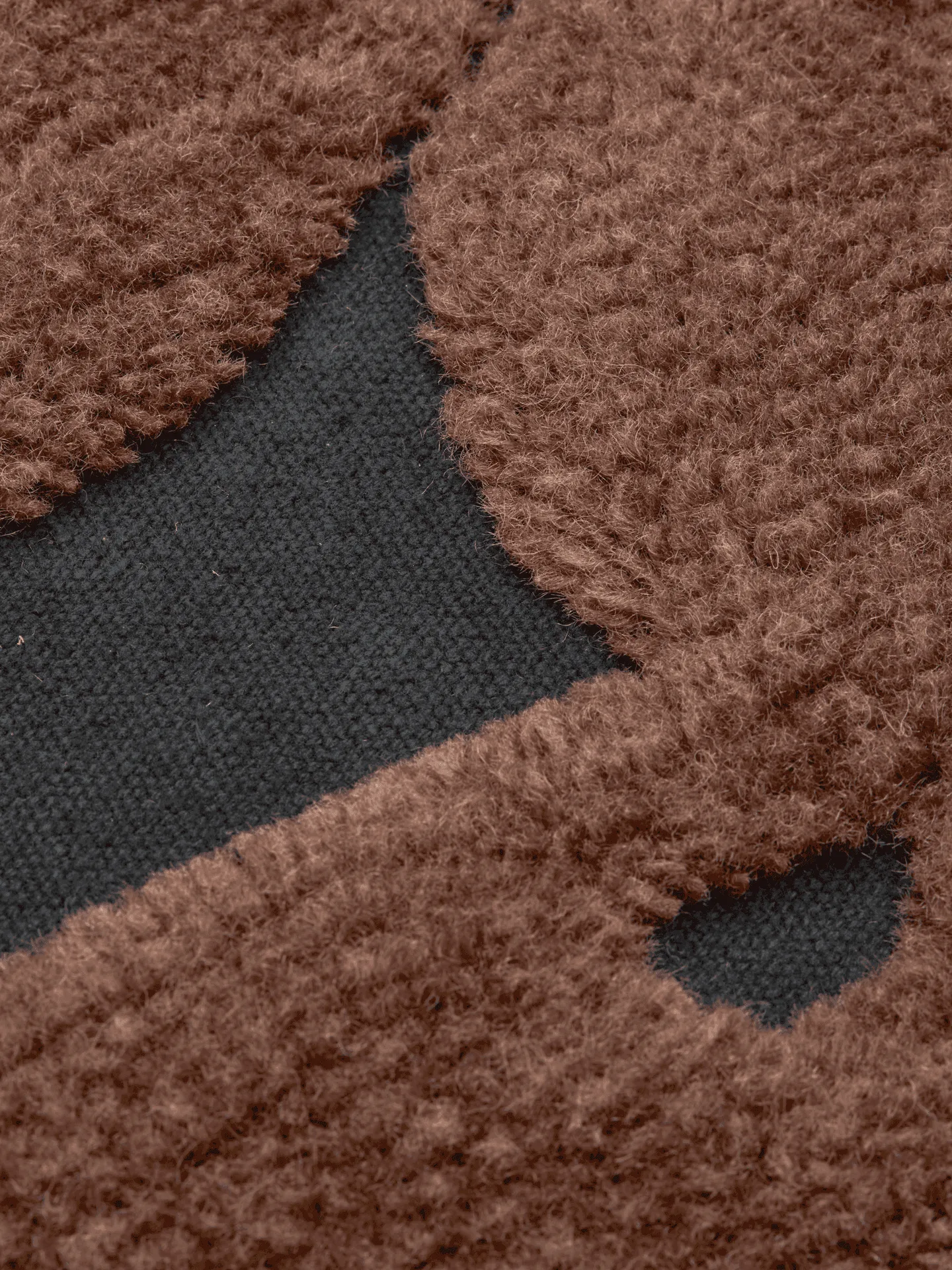 Cilla tufted kussen, Black-dark chocolate 50x50 cm Ferm Living