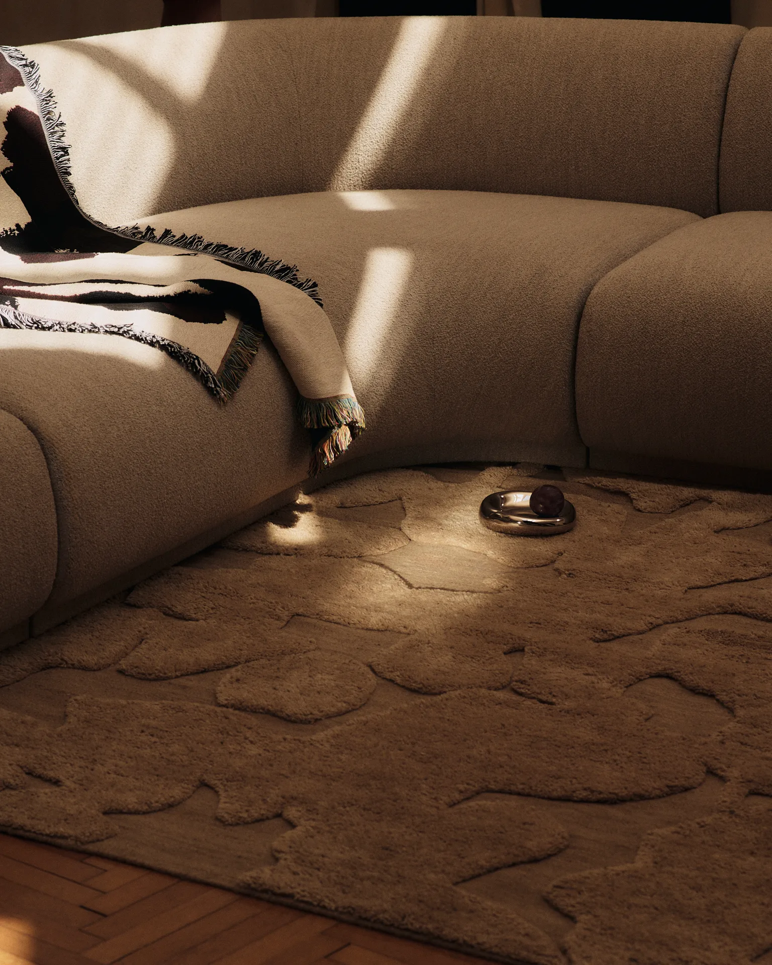 Cilla vloerkleed, Tan, 140x200 cm Ferm Living