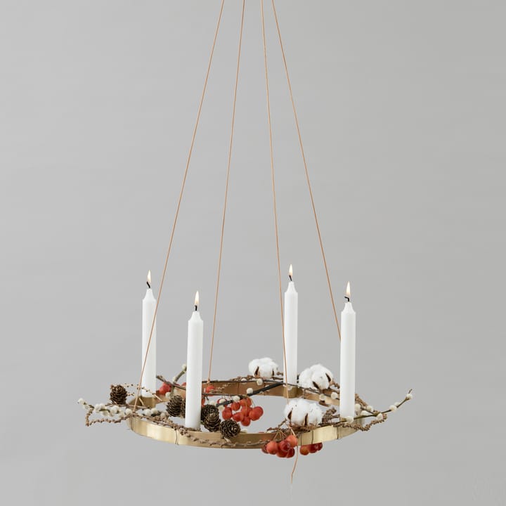 Circle kaarsenhouder messing, groot Ferm Living