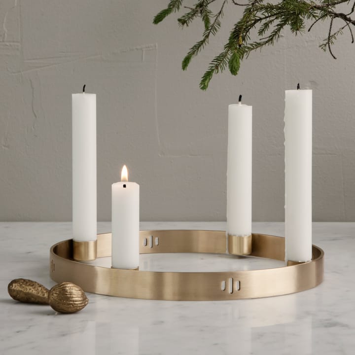 Circle kaarsenhouder messing, klein Ferm Living