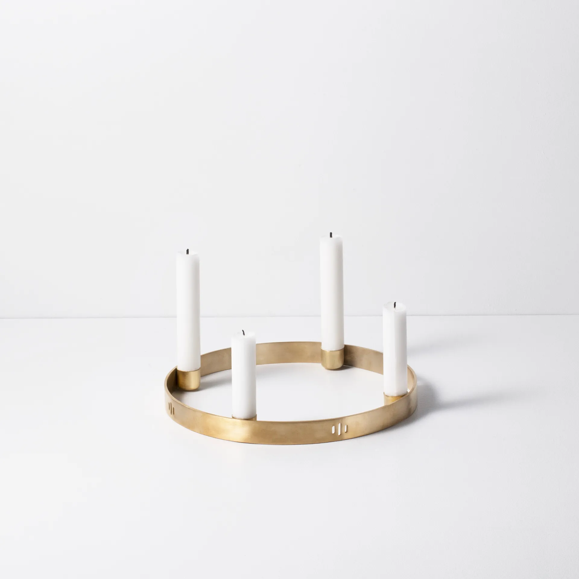 Circle kaarsenhouder messing, klein Ferm Living