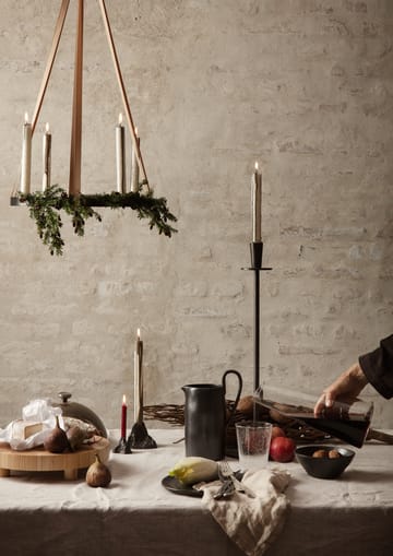 Circle kandelaar zwart messing - groot - Ferm Living