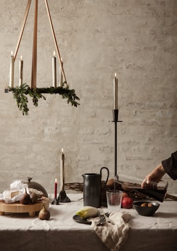 Circle kandelaar zwart messing - groot - ferm LIVING